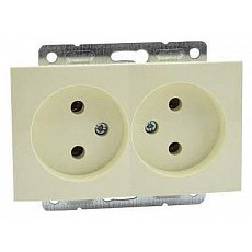 Розетка двойная, без рамки mono electric despina - larissa 500-001705-121